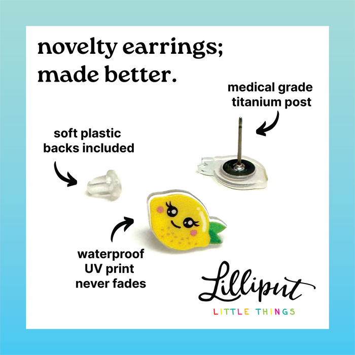 Lilliput Little Things - Retro Puzzle Cube Earrings