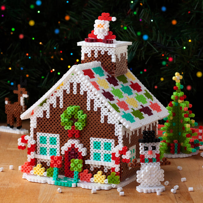 Perler Beads Christmas Gingerbread House