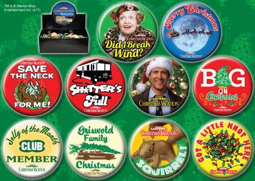 National Lampoon's Christmas Vacation Buttons/Pins