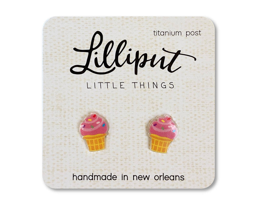 Lilliput Little Things - Ice Cream Cone Earrings