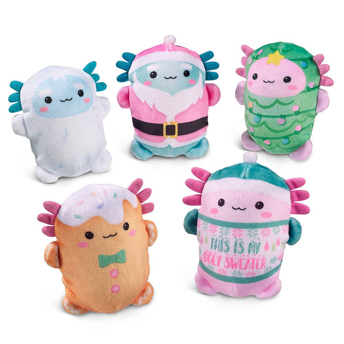 Top Trenz Inc - Bubble Stuffed Squishy Friends - A Very Axolotl Christmas