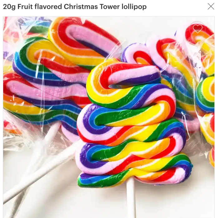 Rainbow Fruit flavored Lollipop