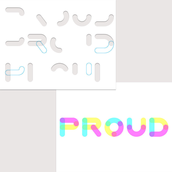 CMYK Stencils - Proud