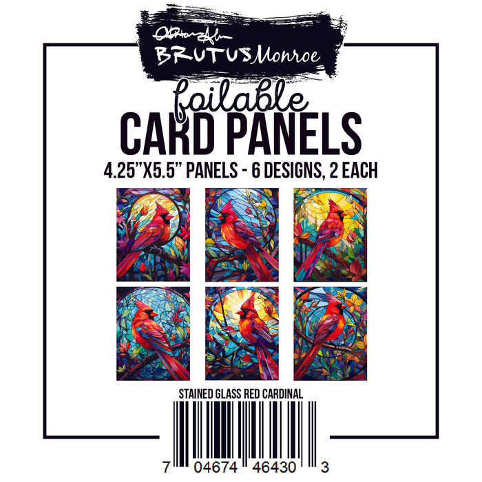 Stained Glass Red Cardinal | Card Panels