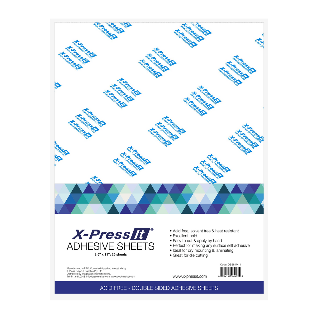 X-Press It Double Sided High Tack Adhesive Sheets, 8.5 X 11 inches, Pa —  Brutus Monroe