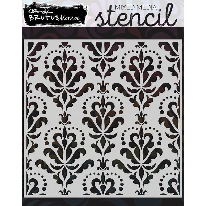 Damask | Mixed Media Stencil