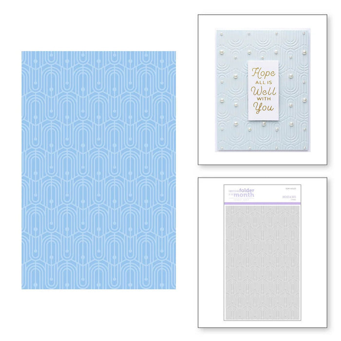 Arches and Dots Embossing Folder