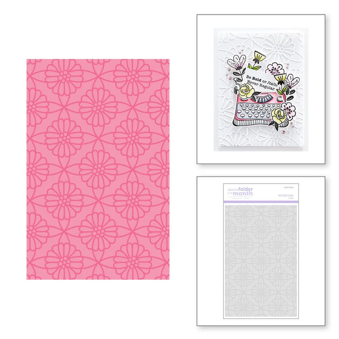 Sketched Floral Embossing Folder