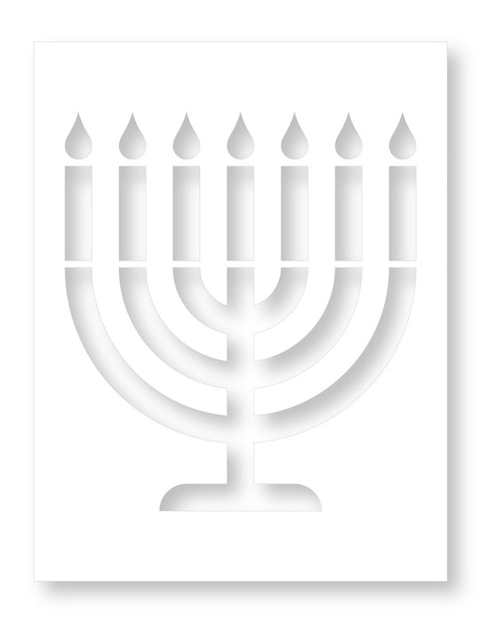 A2 Stencil | Menorah | 4.25"x5.5"