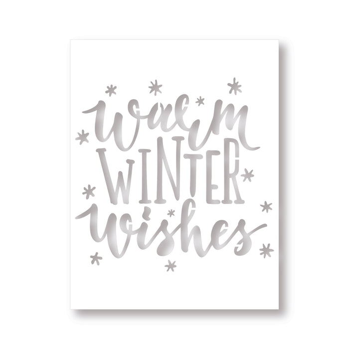 A2 Stencil | Warm Winter Wishes