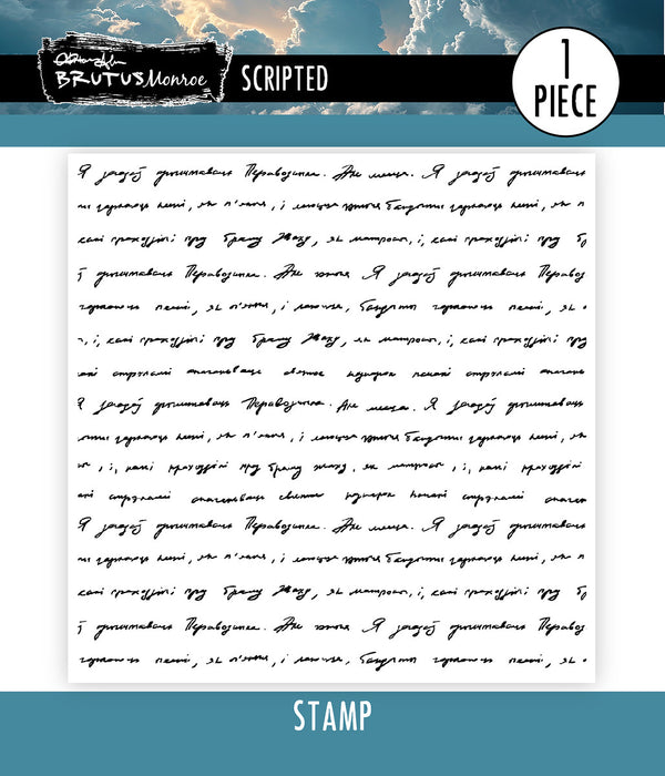 Scripted | 4x4 Stamp Set