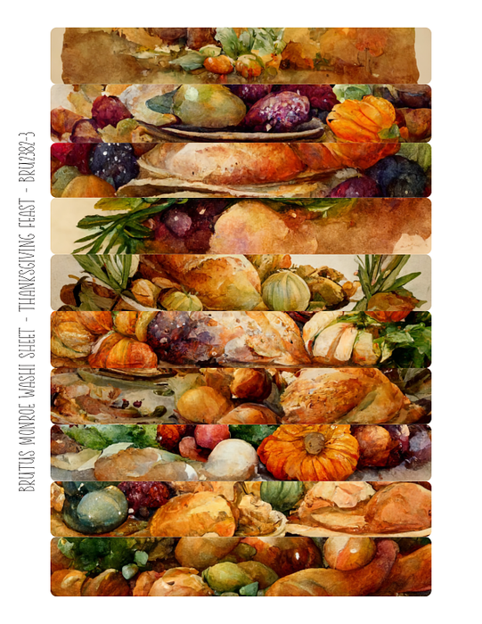 Washi Sheets | Thanksgiving Feast