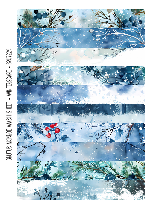 Winterscape | Washi Sheet