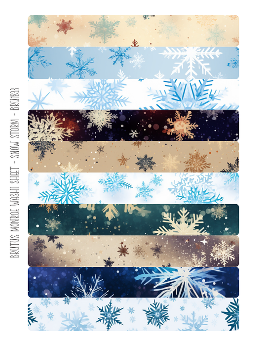 Snow Storm | Washi Sheet