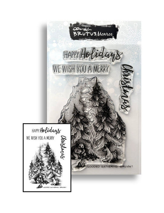 Holiday Archive Stamp | 4x6 | Wooded Gathering