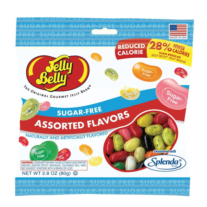 Jelly Belly Sugar Free Jelly Beans Candy Peg Bags,