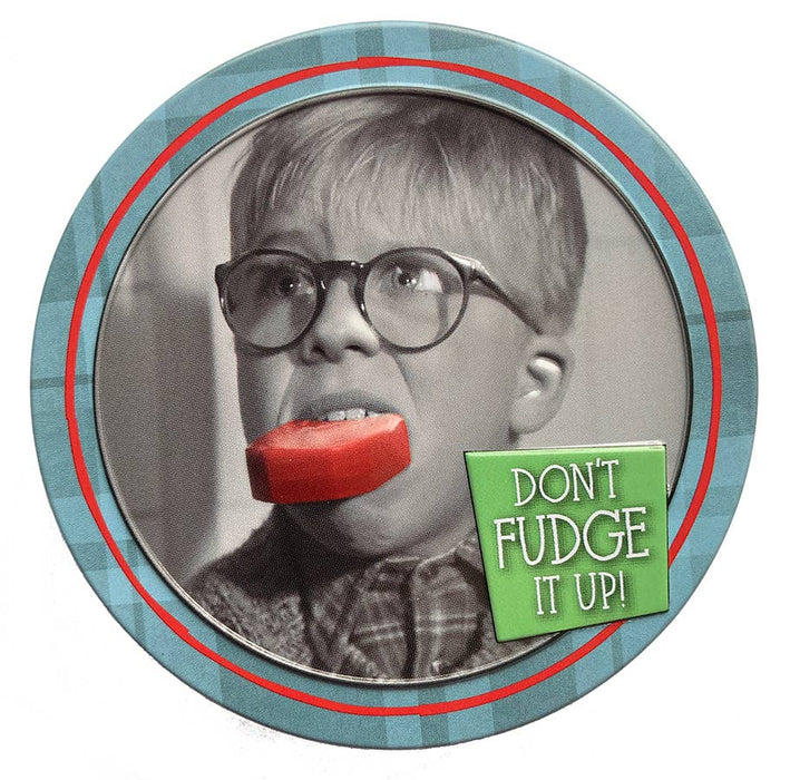 A Christmas Story Don't Fudge Up Tin