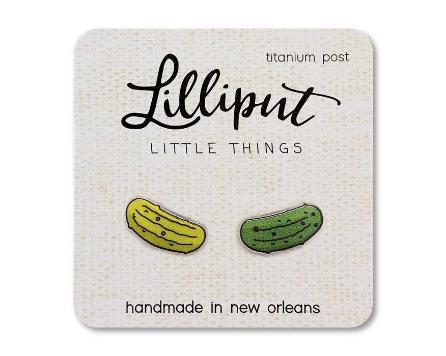 Lilliput Little Things - Pickle Earrings // Quirky Earrings