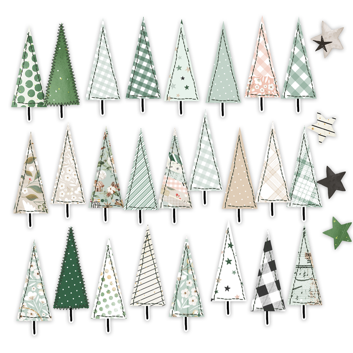 Pretty Little Studio - Evergreen Trees Ephemera (29 pcs)