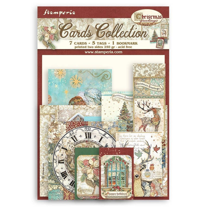 Stamperia Cards Collection | Christmas Greetings