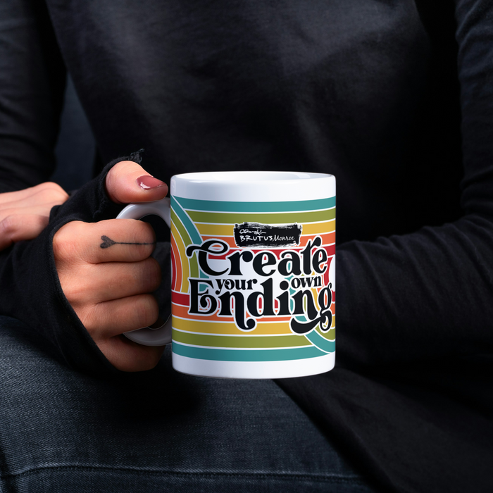 Create Your Own Ending Mug | Groovy Rainbow