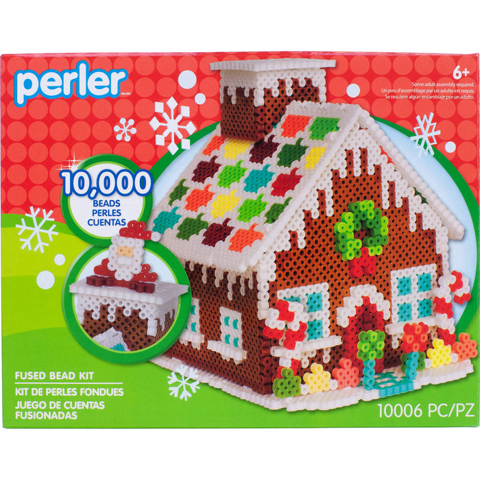 Perler Beads Christmas Gingerbread House