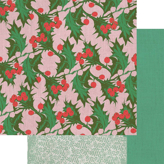 Fancy Pants Designs - Holly Berries 12x12 Cardstock