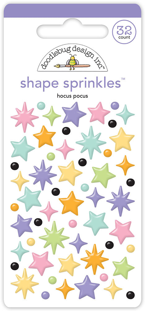 Thickers Chipboard Glitter Stickers 2/Pkg Sprinkles - Lavender