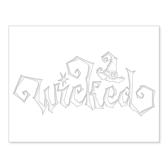 Wicked Stencil | 4.25"x5.5"