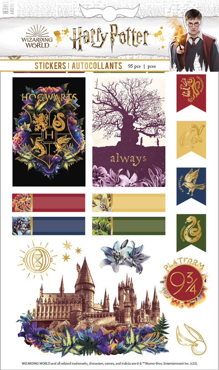 Harry Potter Wands Enamel Sticker