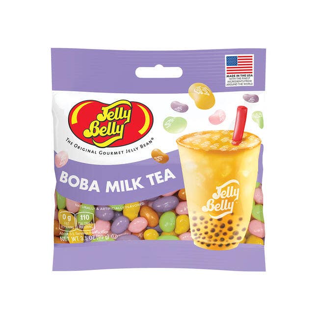 Jelly Belly Boba Milk Tea Candy Peg Bag