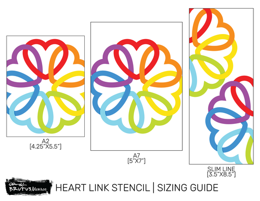 Slim Line Stencil - Love Heart — Brutus Monroe