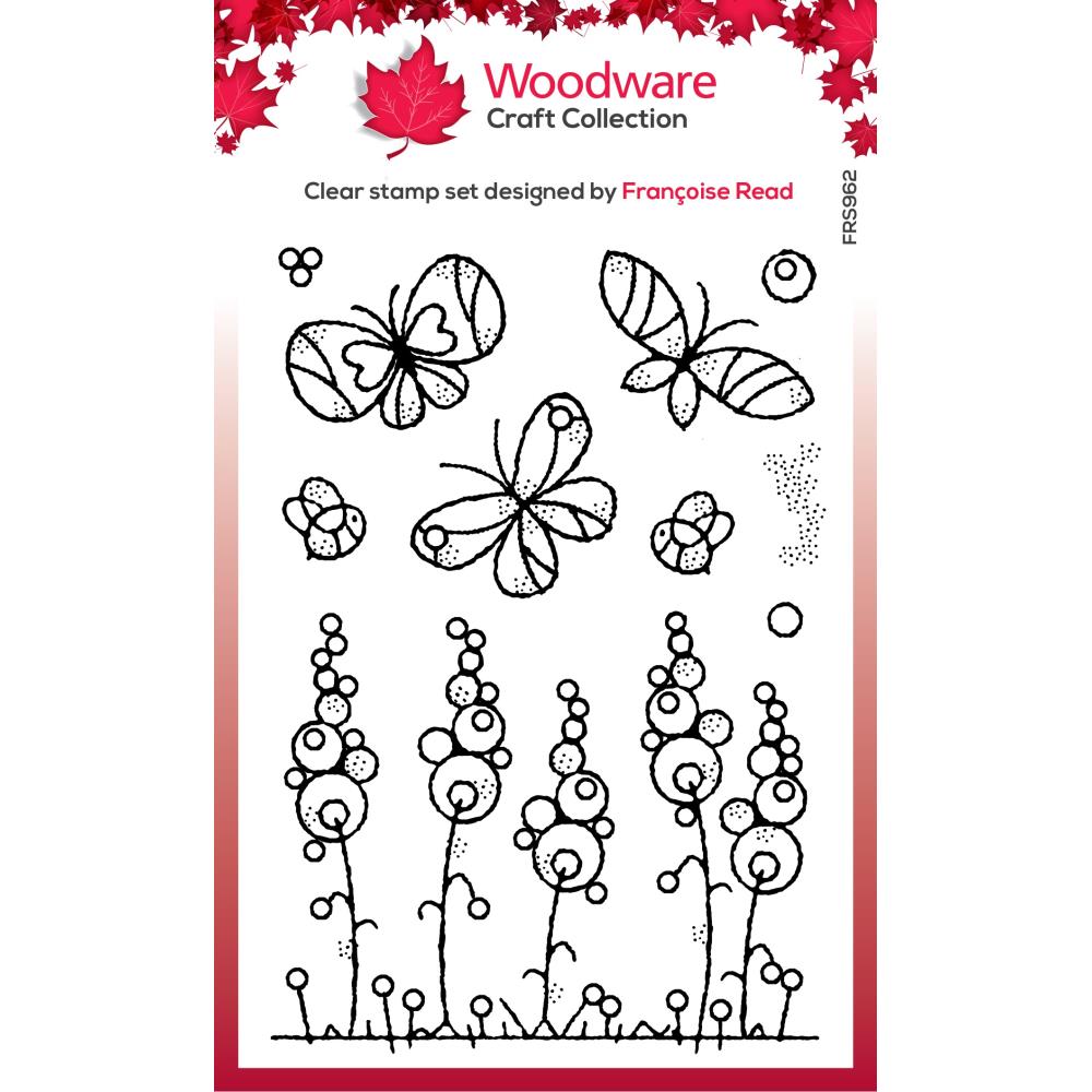 Woodware 4x6 Clear Stamps: Christmas Old Labels (FRS1018)